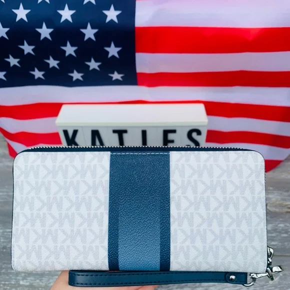 NWOT OMBRE MICHAEL KORS FULL ZIP WALLET HTF - Picture 4 of 12